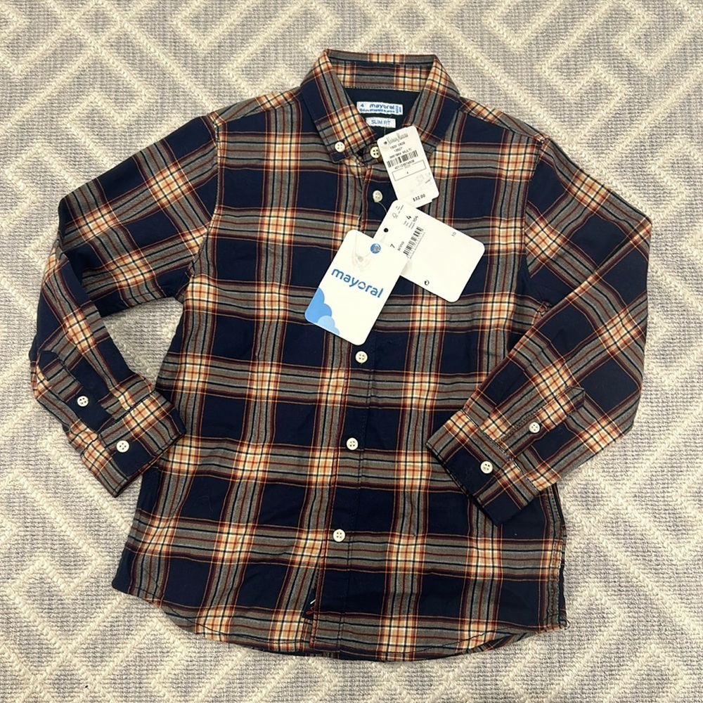 MAYORAL boys button down size 4